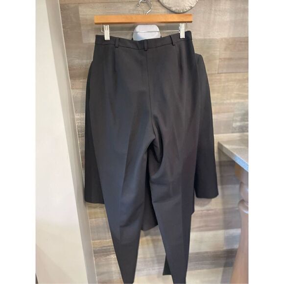 Liz Claiborne 8 wool blend black pantsuit long￼ blazer/pants - Picture 10 of 12